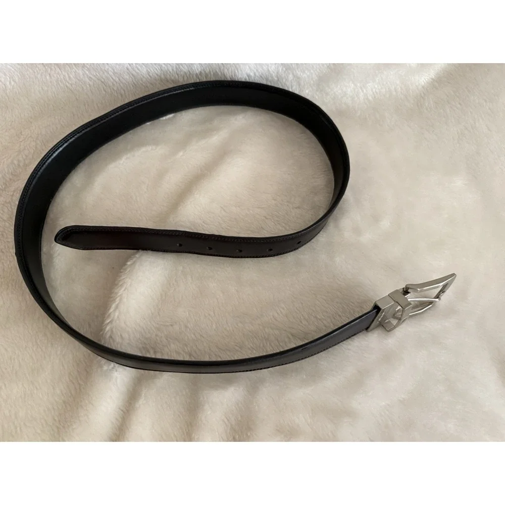 Timberland Very Worn Brown Leather Belt - Men's Size 40